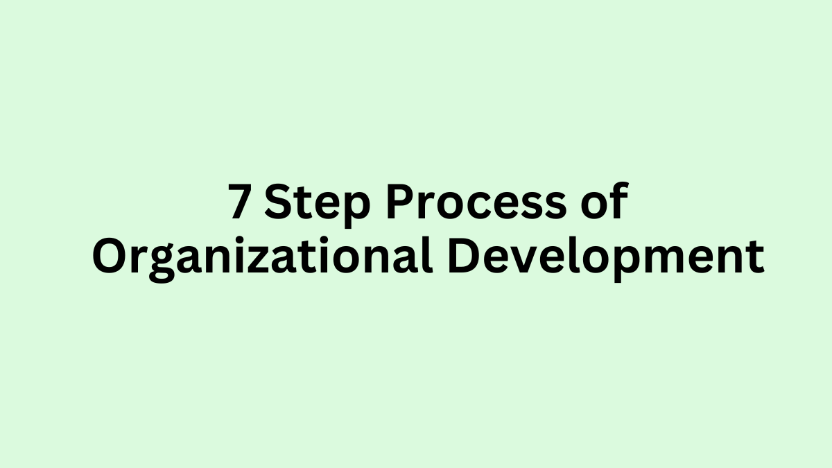 process of organizational development